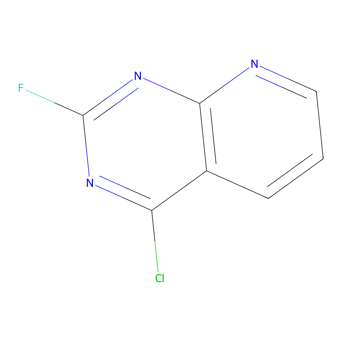 4-Chloro-2-fluoropyrido[2,3-d]pyrimidine molecular structure, CAS 1824289-69-1
