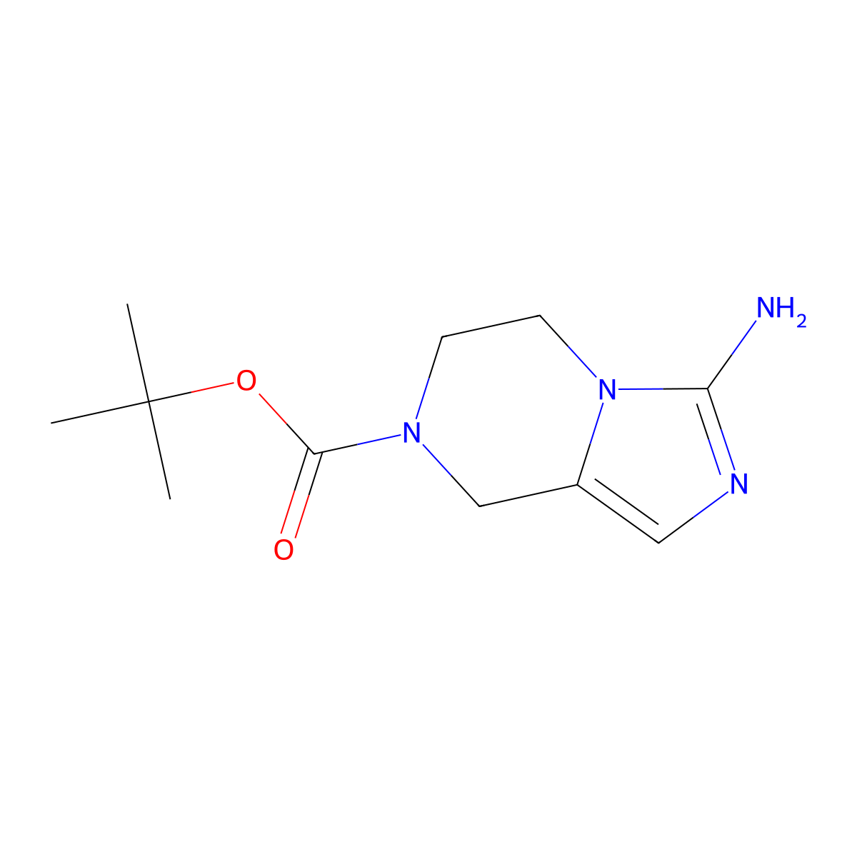 tert-butyl 3-amino-5H,6H,7H,8H-imidazo[1,5-a]pyrazine-7-carboxylate molecular structure, CAS 1824290-97-2