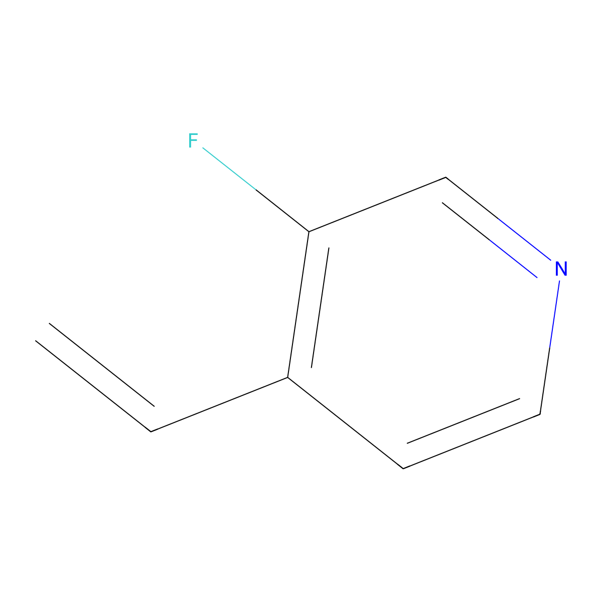 4-Ethenyl-3-fluoropyridine molecular structure, CAS 1824296-88-9