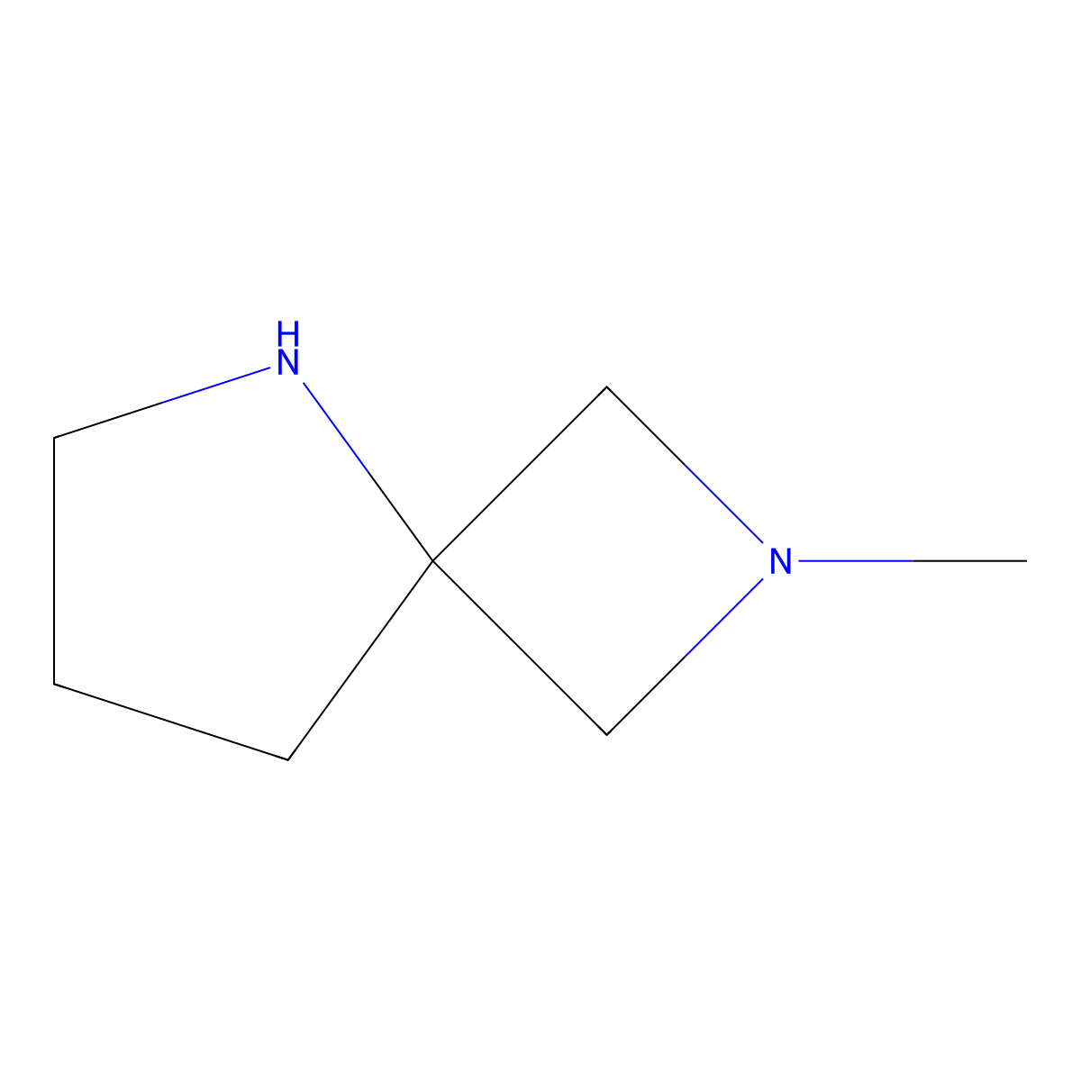 2-Methyl-2,5-diazaspiro[3.4]octane molecular structure, CAS 1824297-43-9