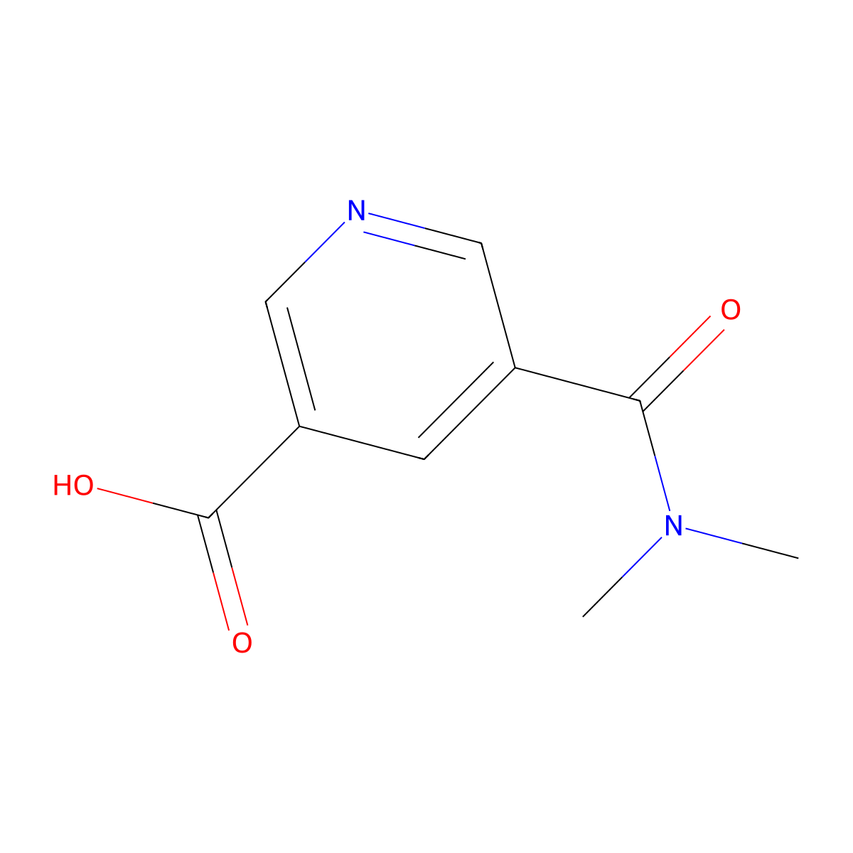 5-(Dimethylcarbamoyl)pyridine-3-carboxylic acid molecular structure, CAS 1824298-12-5