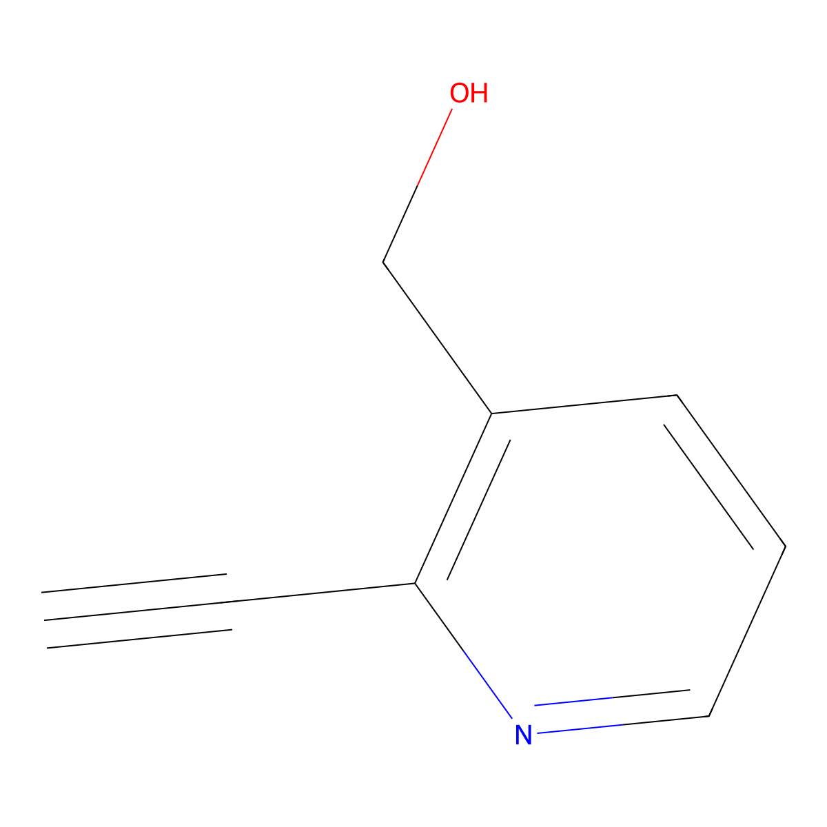 (2-Ethynylpyridin-3-yl)methanol molecular structure, CAS 1824298-38-5