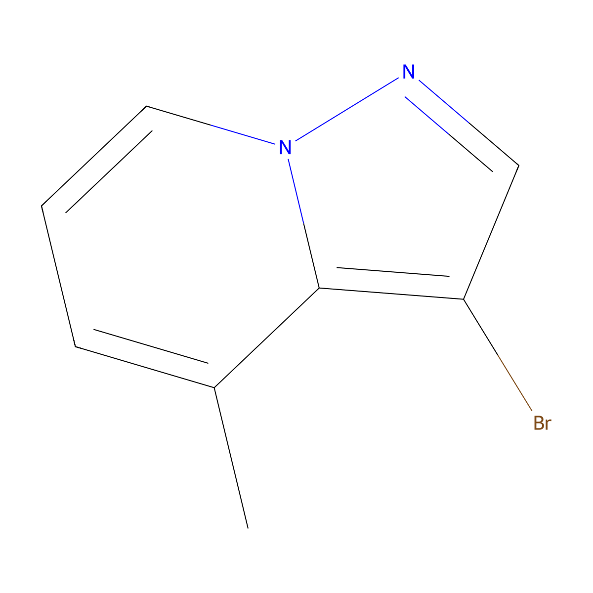 3-Bromo-4-methylpyrazolo(1,5-a)pyridine molecular structure, CAS 1824298-53-4