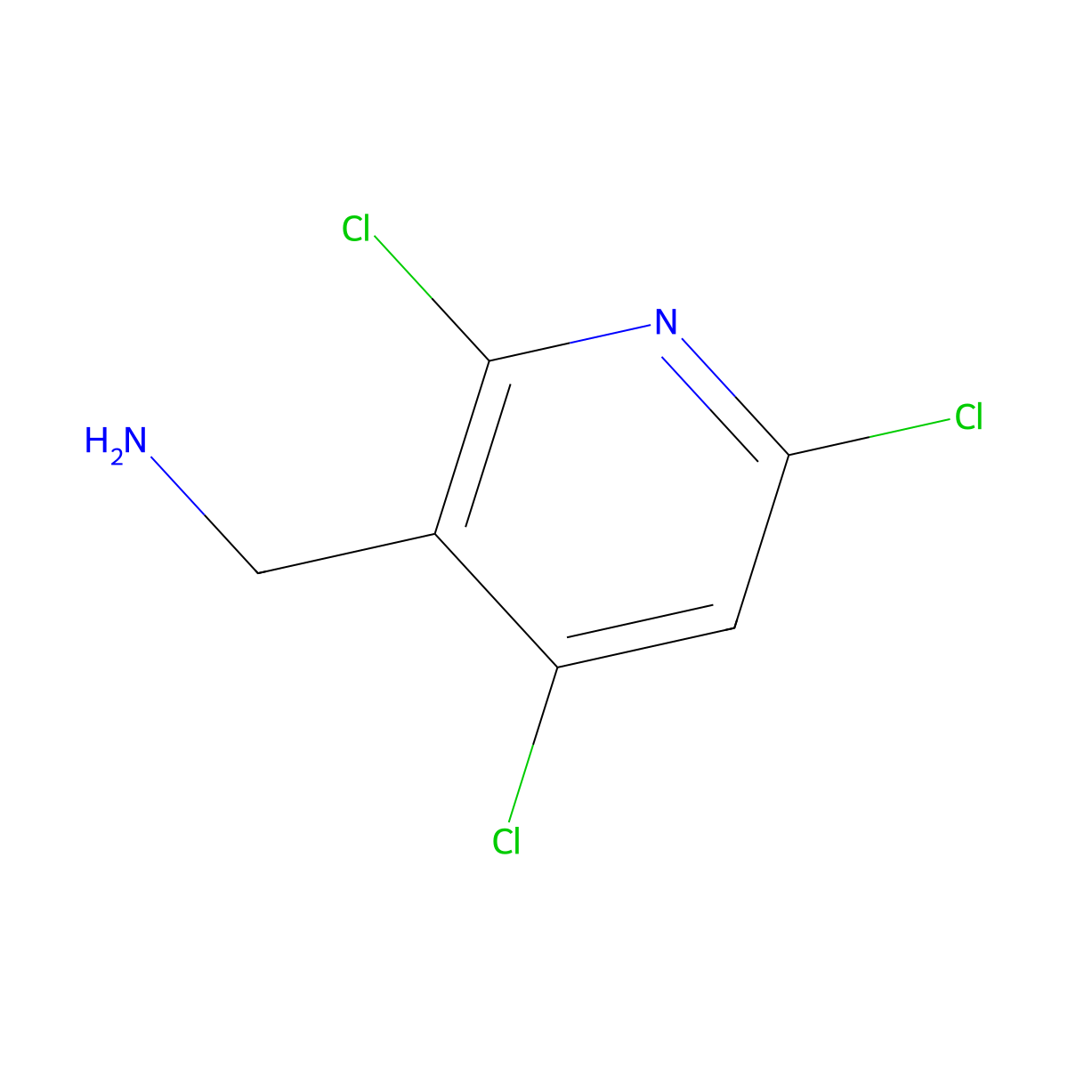 (2,4,6-Trichloropyridin-3-yl)methanamine molecular structure, CAS 1824299-81-1