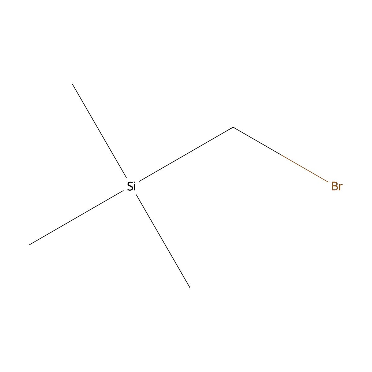 (Bromomethyl)trimethylsilane molecular structure, CAS 18243-41-9