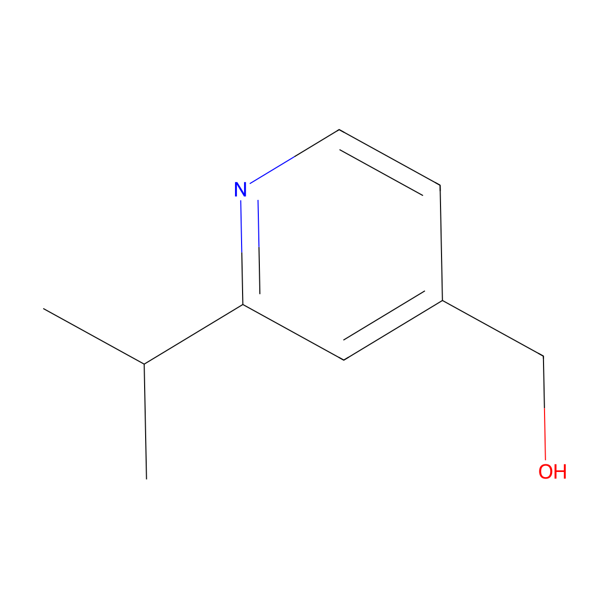 (2-Isopropylpyridin-4-yl)methanol molecular structure, CAS 1824301-36-1