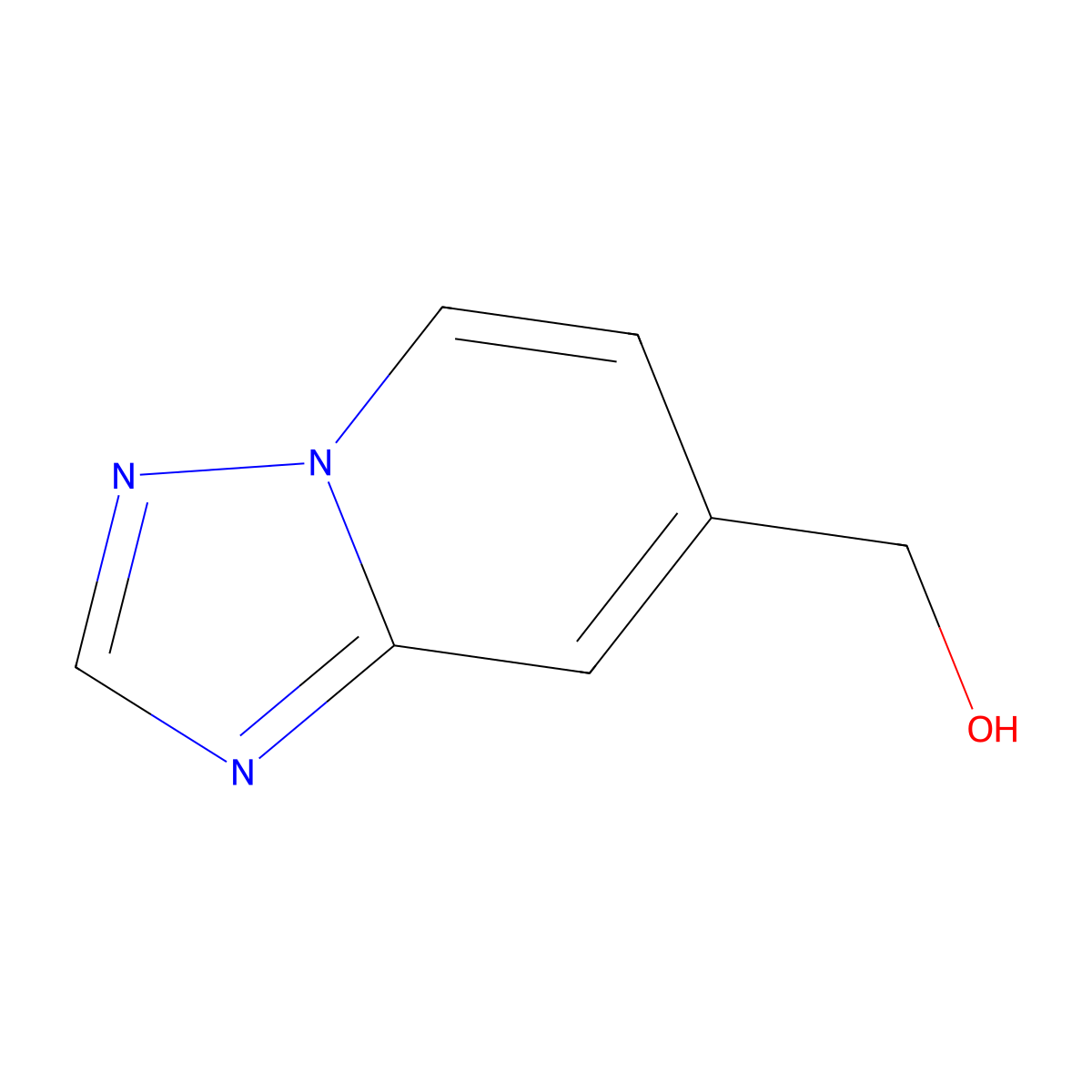 {[1,2,4]Triazolo[1,5-a]pyridin-7-yl}methanol molecular structure, CAS 1824302-02-4