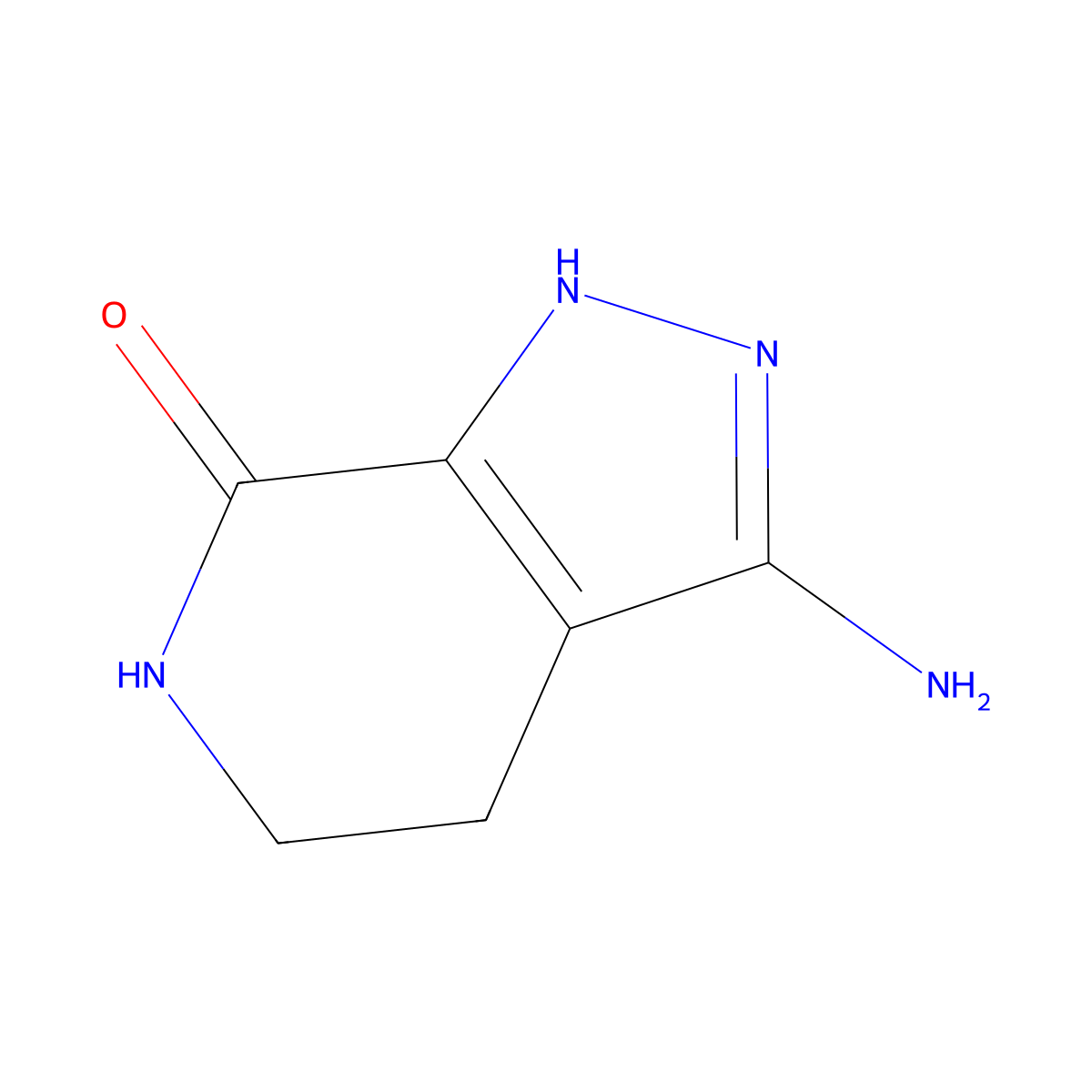 7H-Pyrazolo[3,4-c]pyridin-7-one, 3-amino-2,4,5,6-tetrahydro- molecular structure, CAS 1824306-53-7