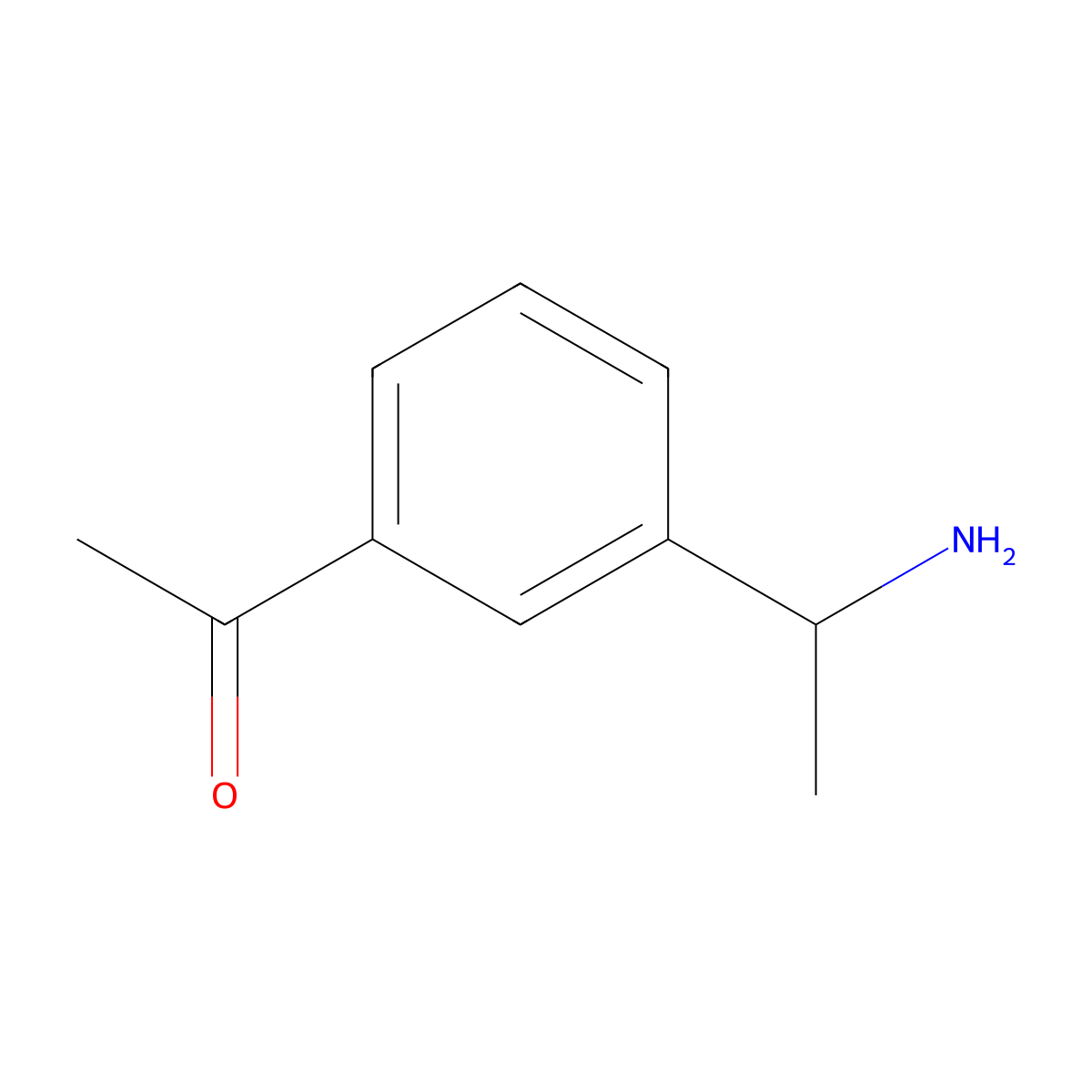 1-(3-(1-Aminoethyl)phenyl)ethanone molecular structure, CAS 1824307-06-3