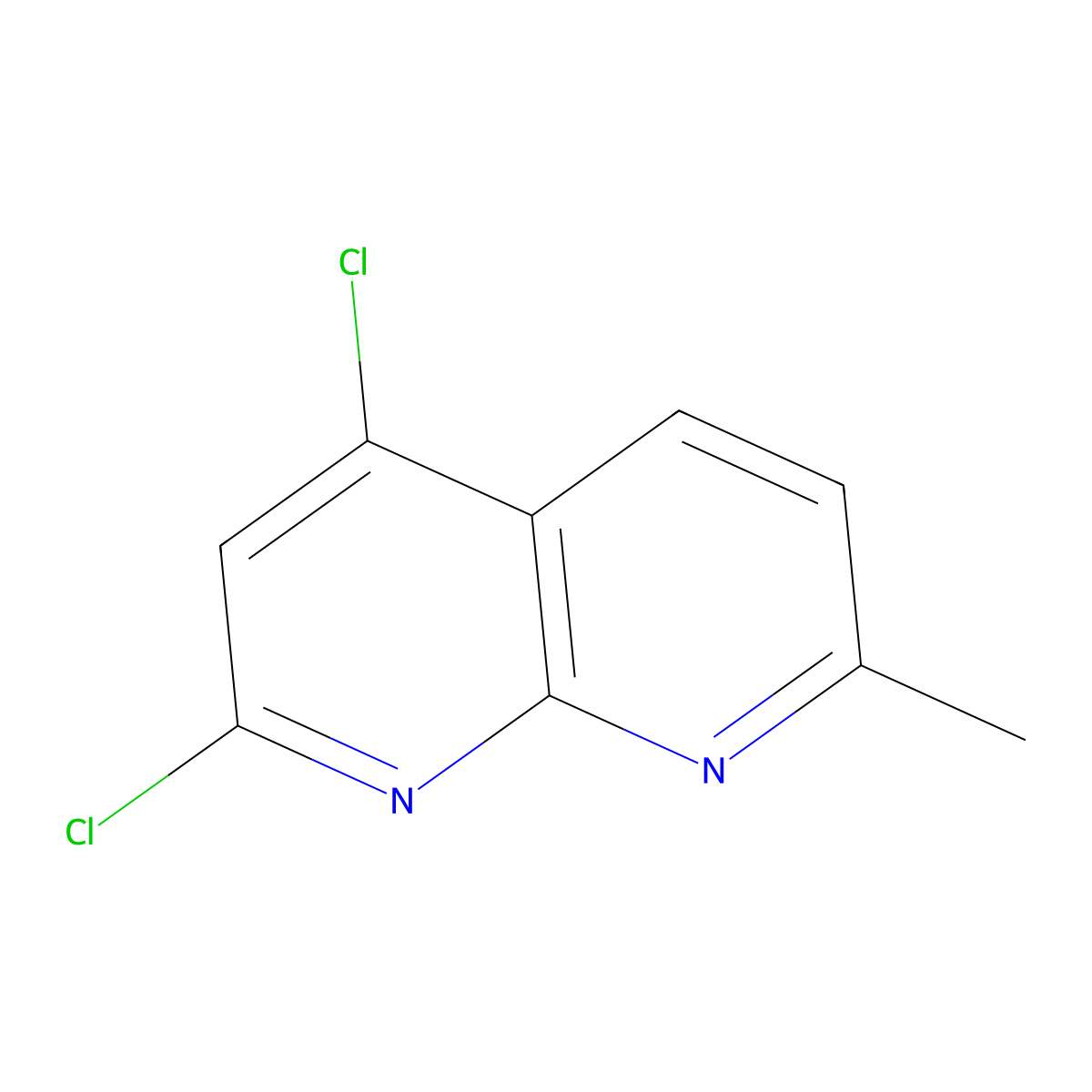 2,4-Dichloro-7-methyl-1,8-naphthyridine molecular structure, CAS 1824307-66-5