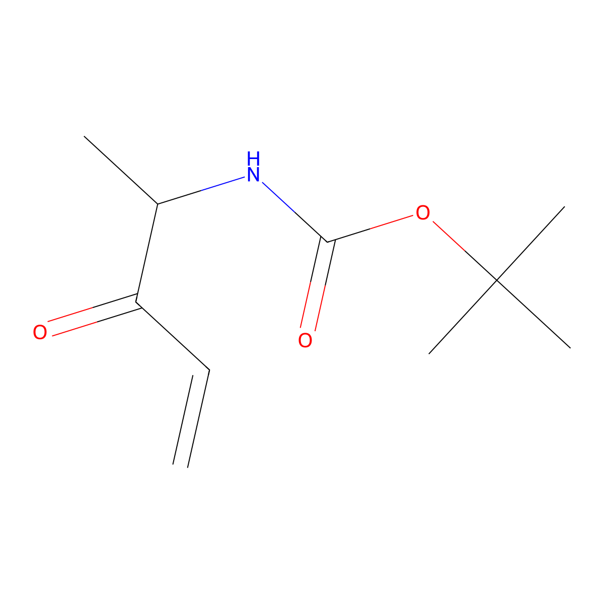 tert-Butyl (3-oxopent-4-en-2-yl)carbamate molecular structure, CAS 1824308-99-7