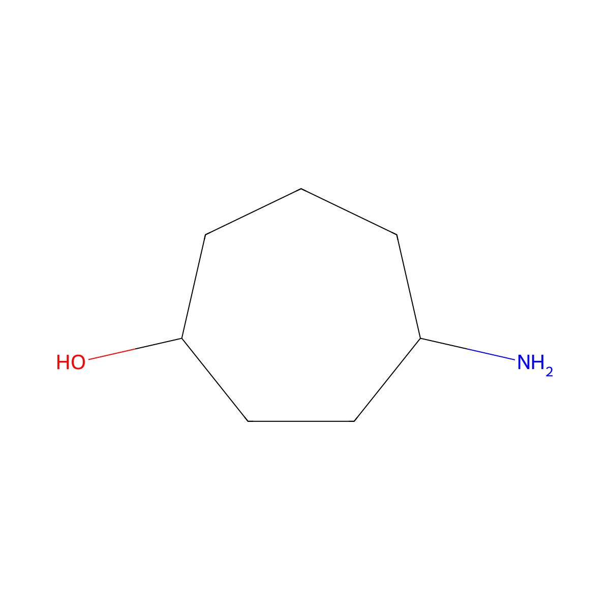 4-Aminocycloheptan-1-OL molecular structure, CAS 1824309-98-9