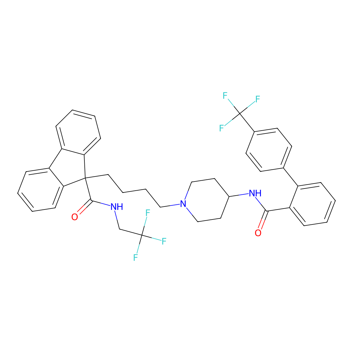 Lomitapide molecular structure, CAS 182431-12-5