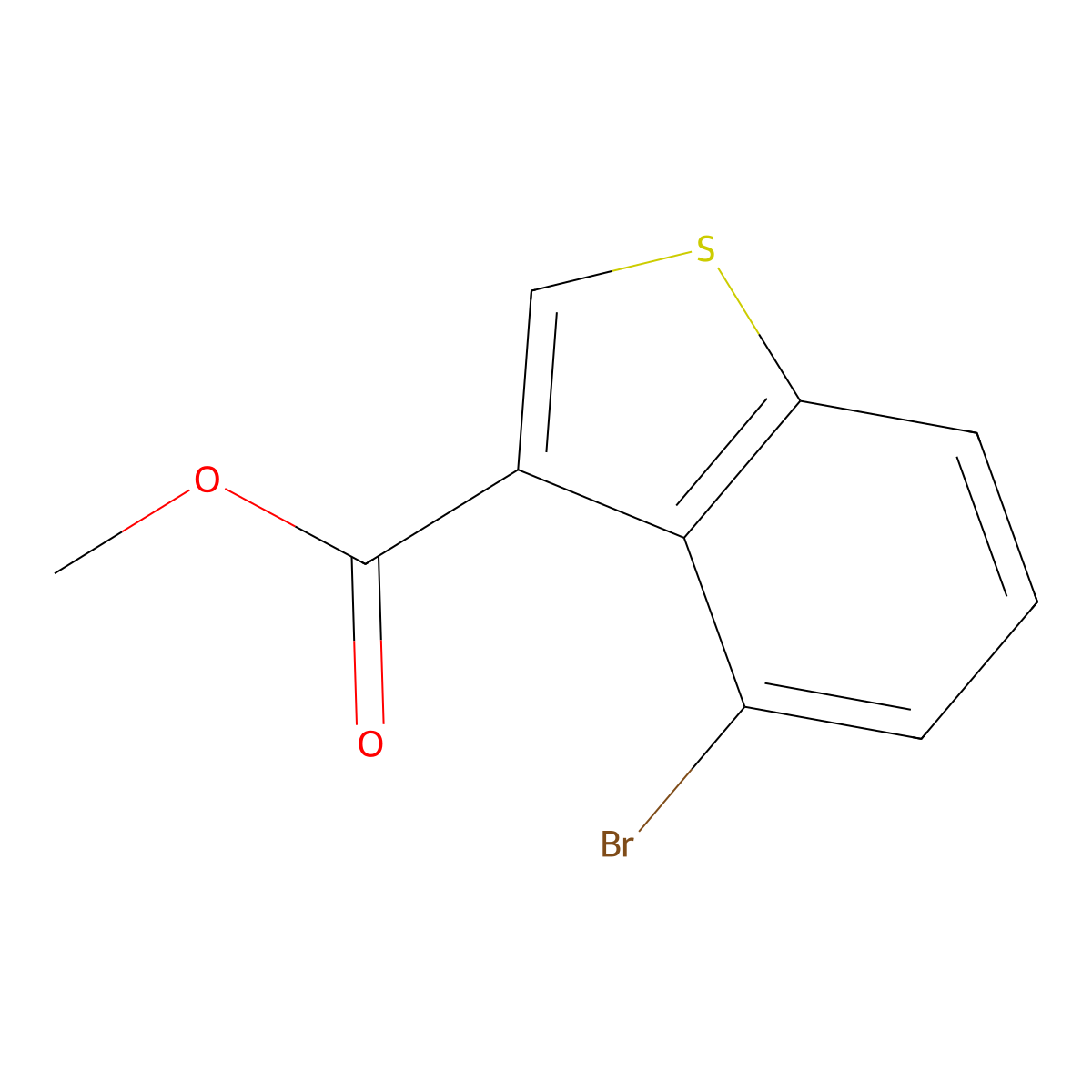 Methyl 4-bromobenzo[b]thiophene-3-carboxylate molecular structure, CAS 1824310-55-5