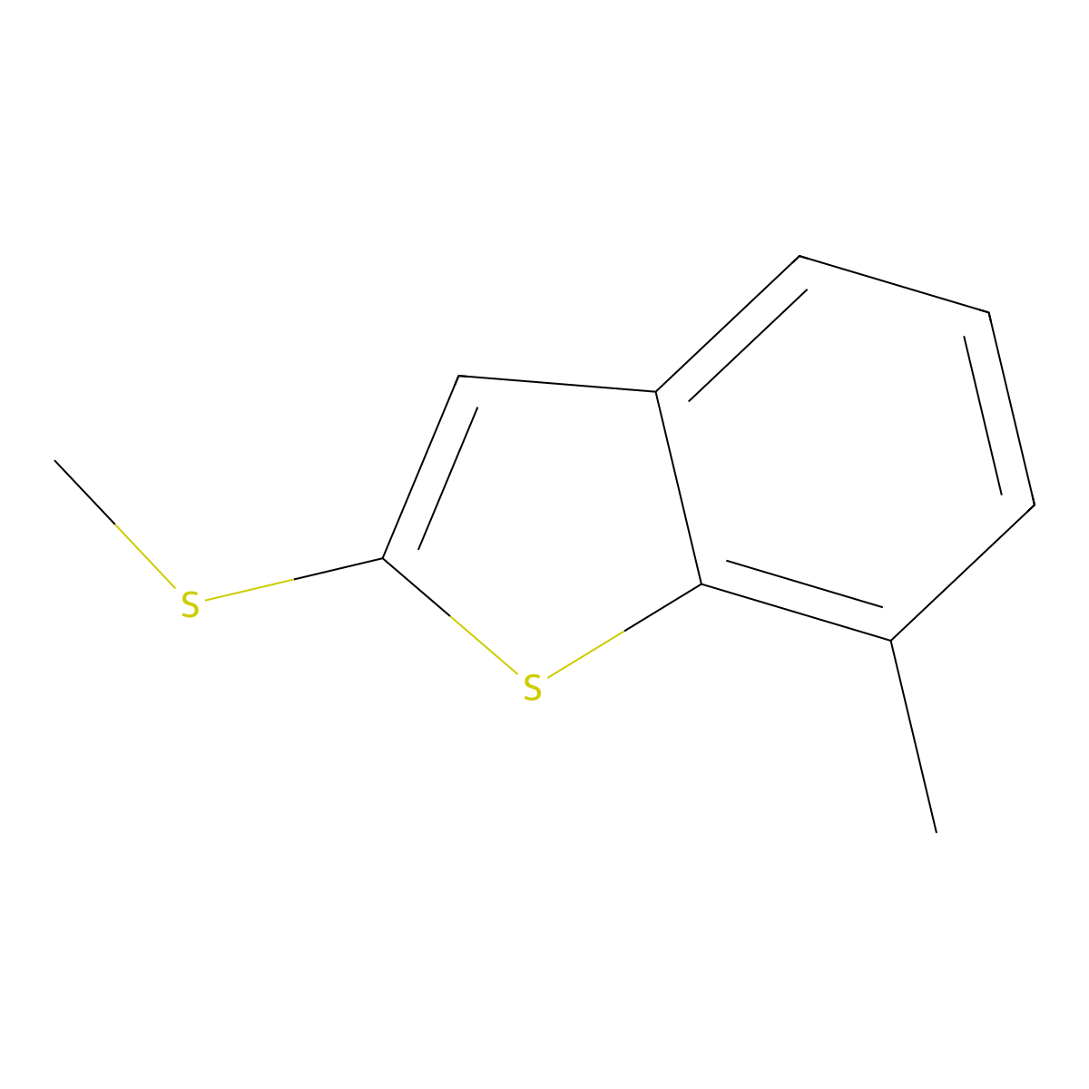 7-Methyl-2-(methylthio)benzo[b]thiophene molecular structure, CAS 1824310-76-0