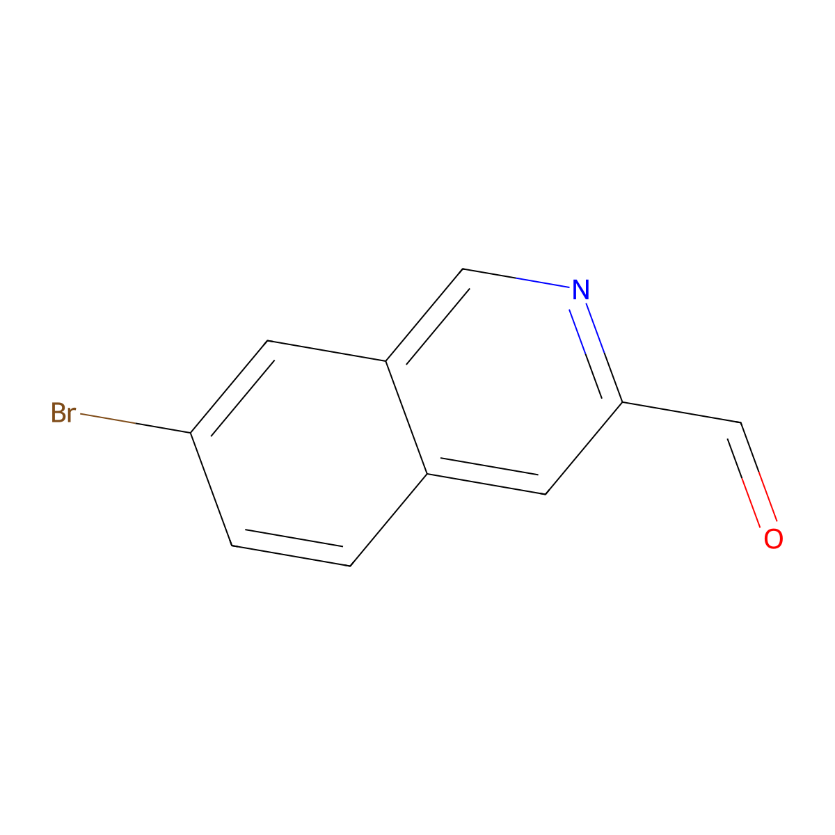 7-Bromoisoquinoline-3-carbaldehyde molecular structure, CAS 1824311-77-4