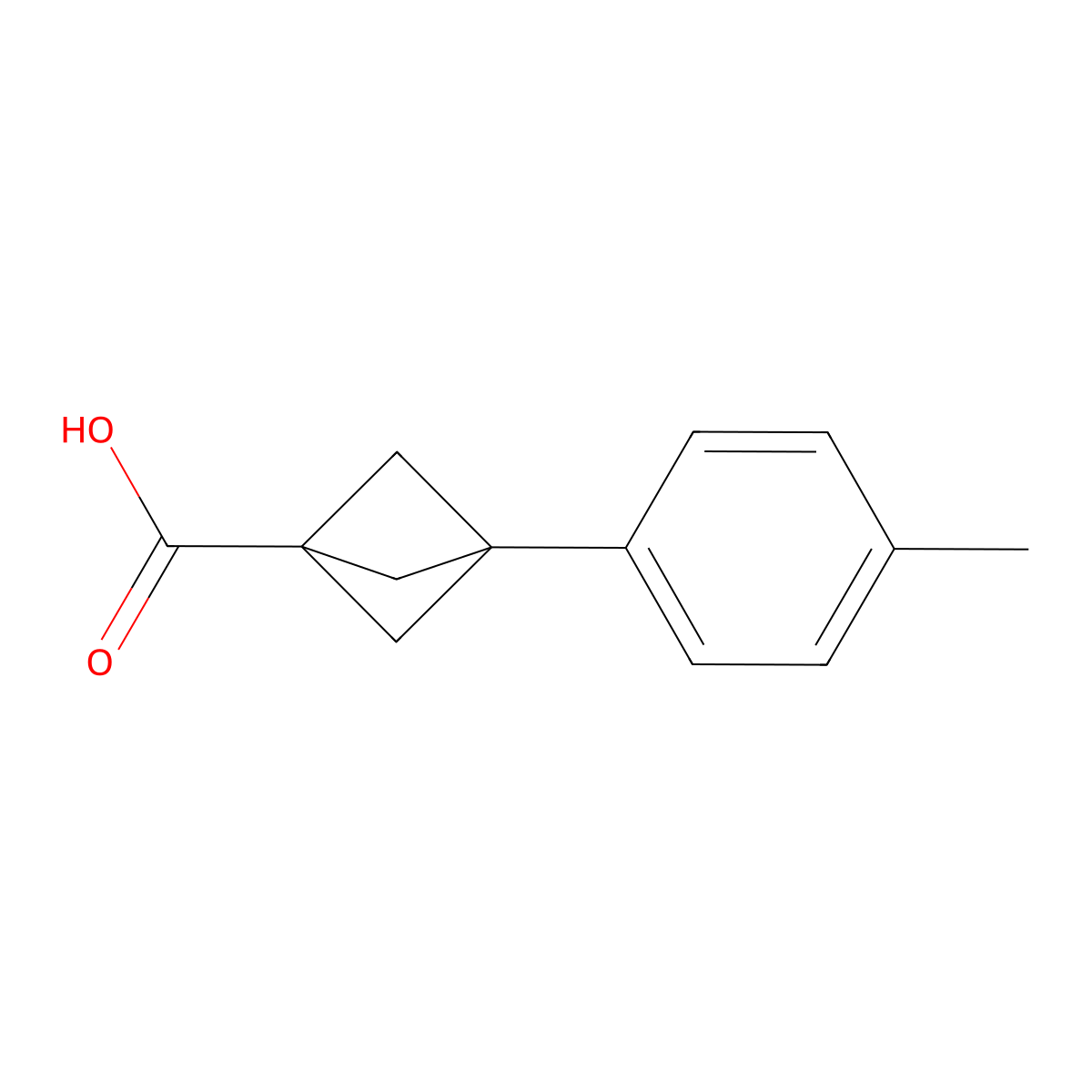 3-(p-Tolyl)bicyclo[1.1.1]pentane-1-carboxylic acid molecular structure, CAS 1824312-63-1