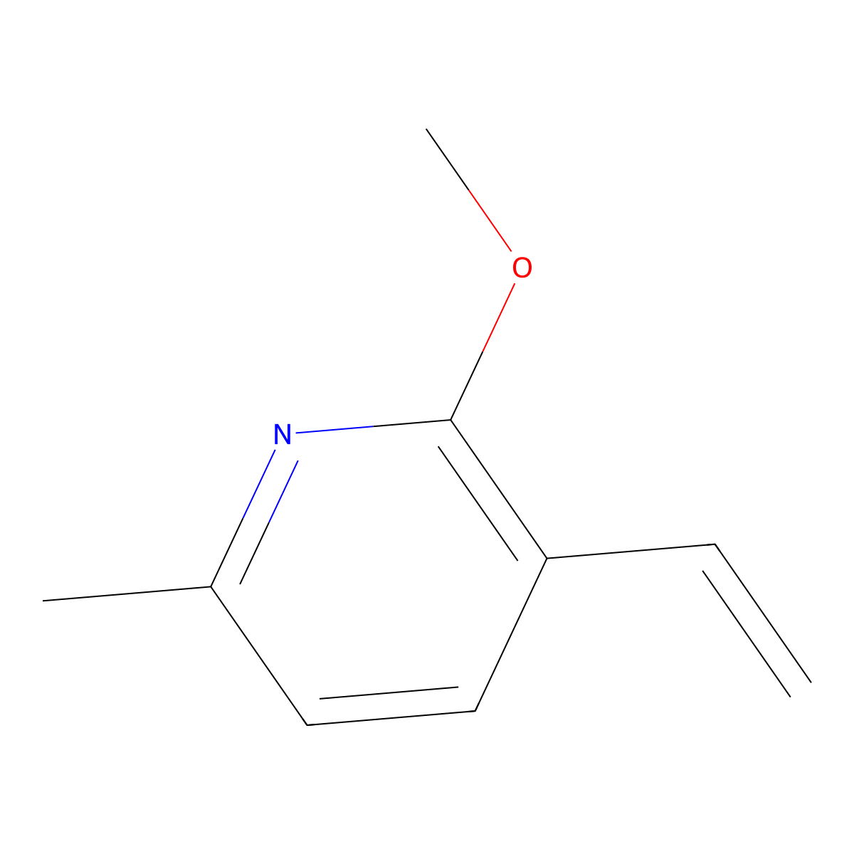 2-Methoxy-6-methyl-3-vinylpyridine molecular structure, CAS 1824324-13-1