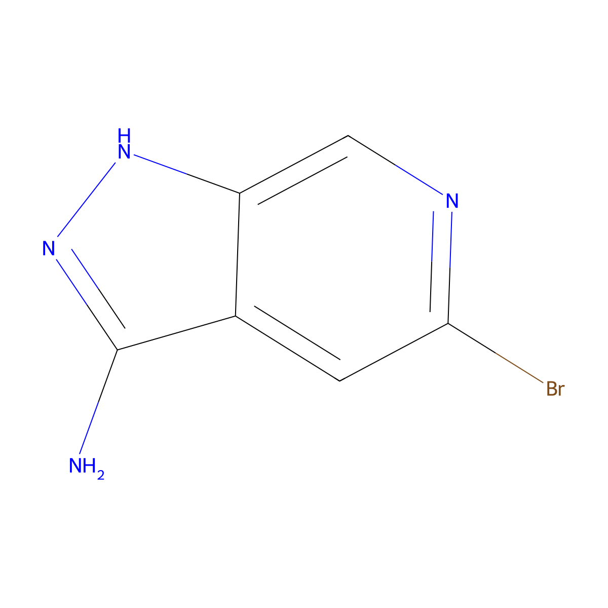 5-bromo-1H-pyrazolo(3,4-c)pyridin-3-amine molecular structure, CAS 1824324-42-6