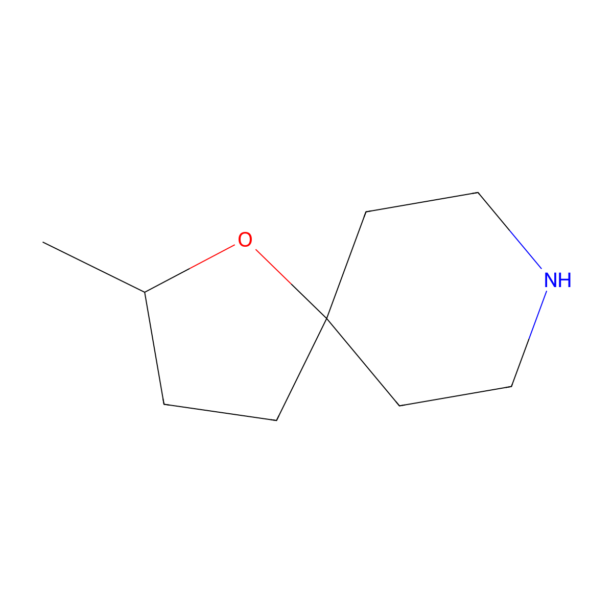 2-Methyl-1-oxa-8-azaspiro[4.5]decane molecular structure, CAS 1824325-93-0