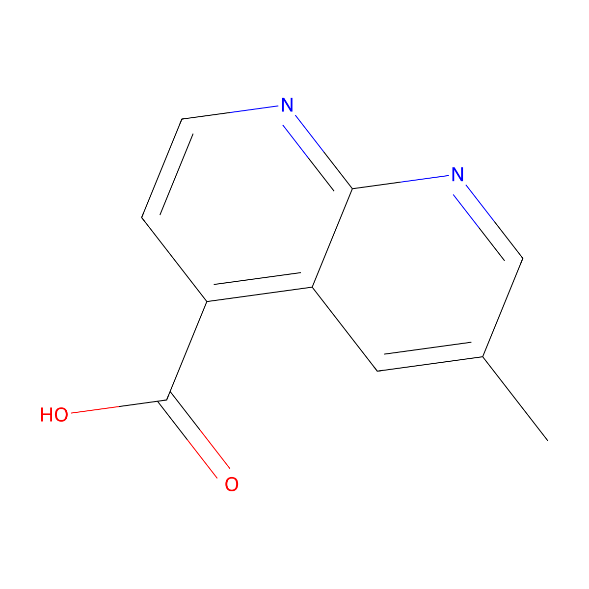 6-Methyl-1,8-naphthyridine-4-carboxylic acid molecular structure, CAS 1824326-79-5