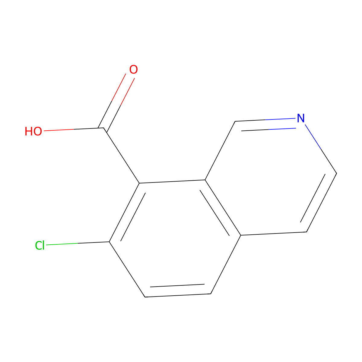 7-Chloroisoquinoline-8-carboxylic acid molecular structure, CAS 1824331-69-2