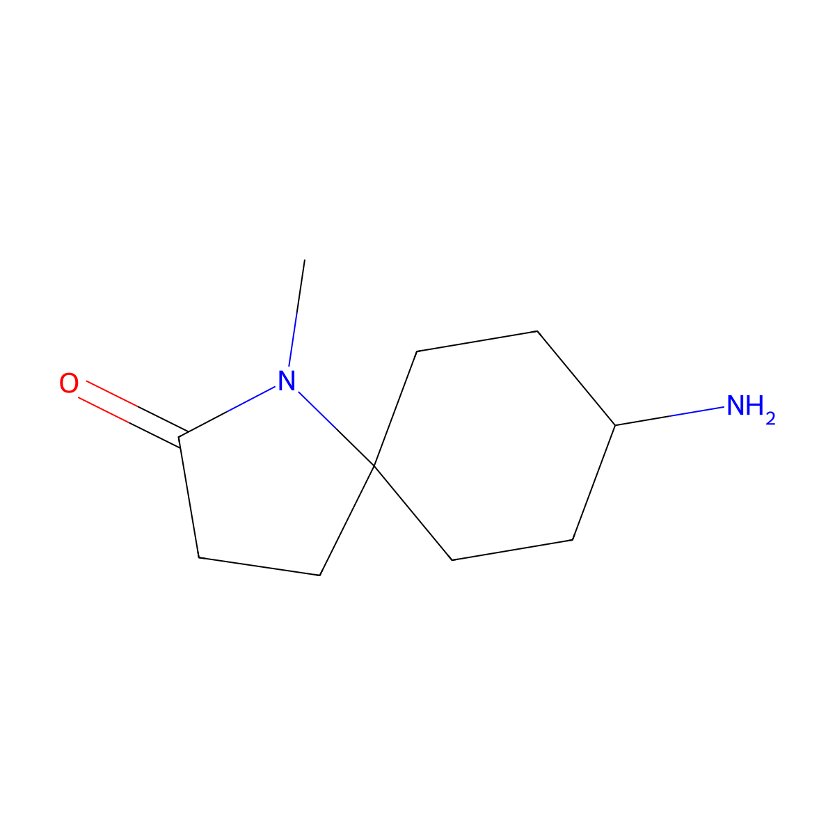 8-Amino-1-Methyl-1-Azaspiro[4.5]Decan-2-One molecular structure, CAS 1824336-77-7