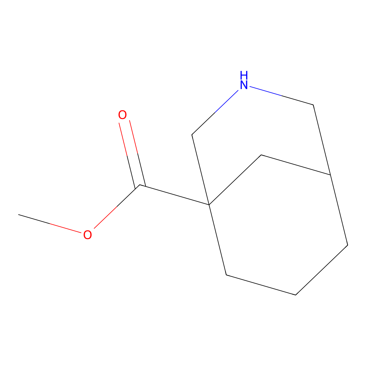 Methyl 3-azabicyclo[3.3.1]nonane-1-carboxylate molecular structure, CAS 1824337-31-6