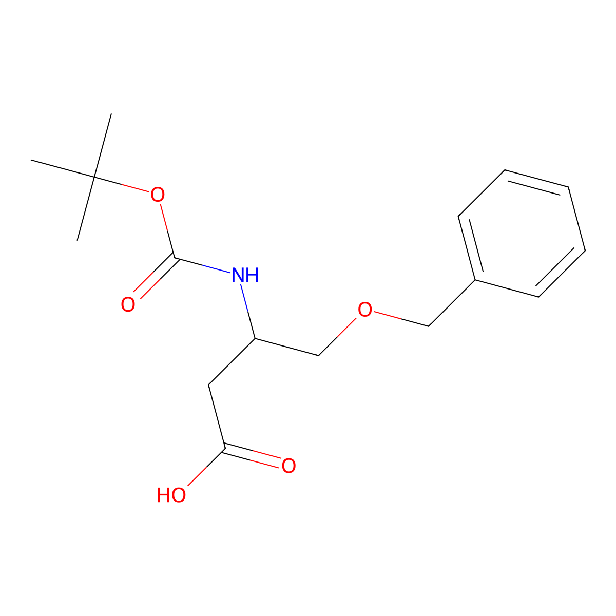 4-Benzyloxy-3-(tert-butoxycarbonylamino)butanoic acid molecular structure, CAS 1824339-94-7