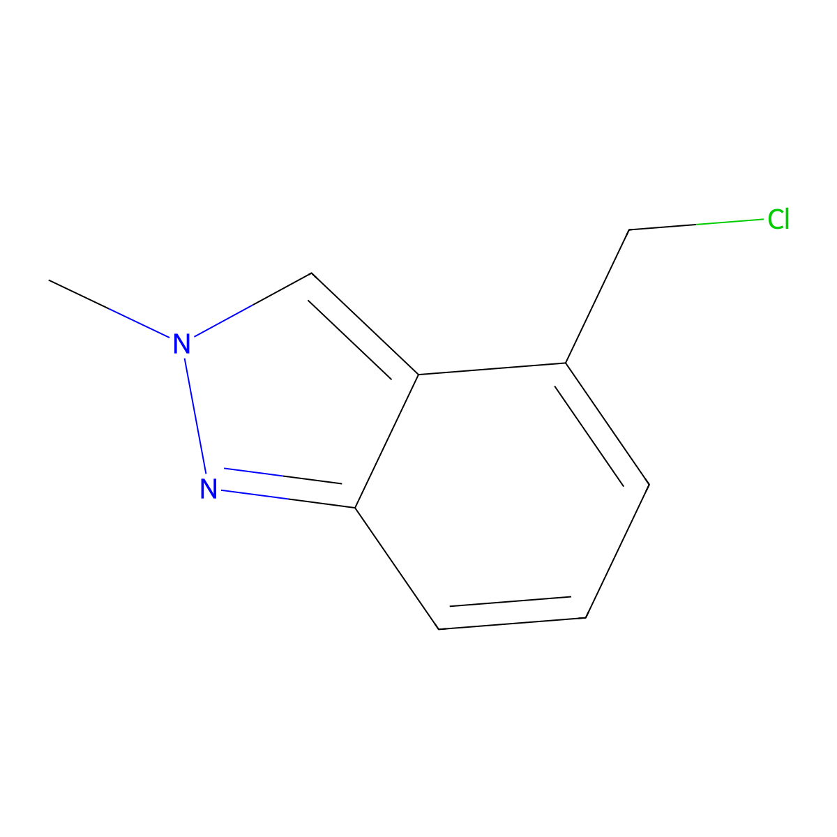 4-(chloromethyl)-2-methyl-2H-indazole molecular structure, CAS 1824342-81-5
