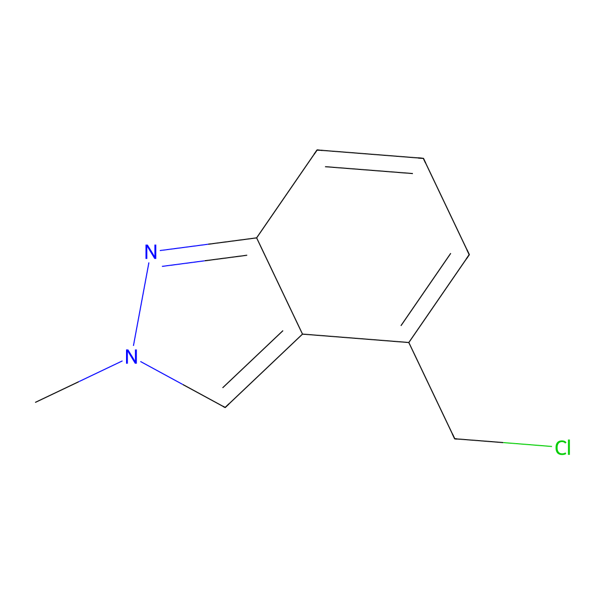 4-(chloromethyl)-2-methyl-2H-indazole molecular structure, CAS 1824342-81-5