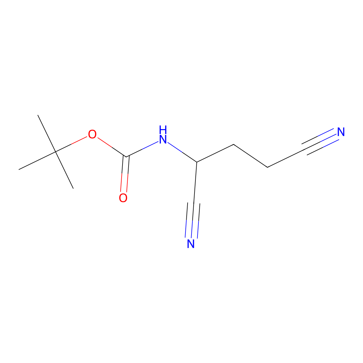 tert-butylN-(1,3-dicyanopropyl)carbamate molecular structure, CAS 1824344-69-5
