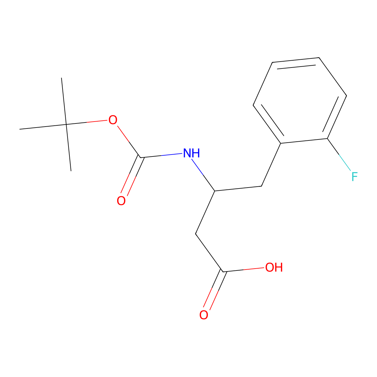 3-(Boc-amino)-4-(2-fluorophenyl)butyric Acid molecular structure, CAS 1824348-50-6