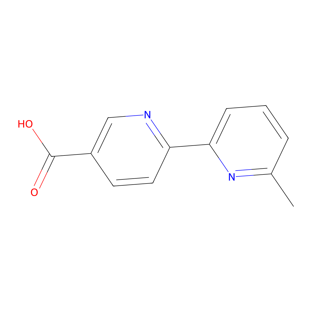 6-(6-Methylpyridin-2-YL)pyridine-3-carboxylic acid molecular structure, CAS 1824354-41-7