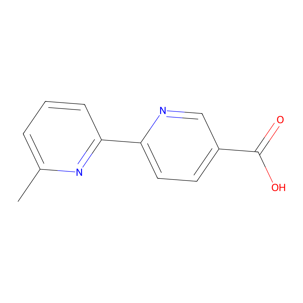 6-(6-Methylpyridin-2-YL)pyridine-3-carboxylic acid molecular structure, CAS 1824354-41-7