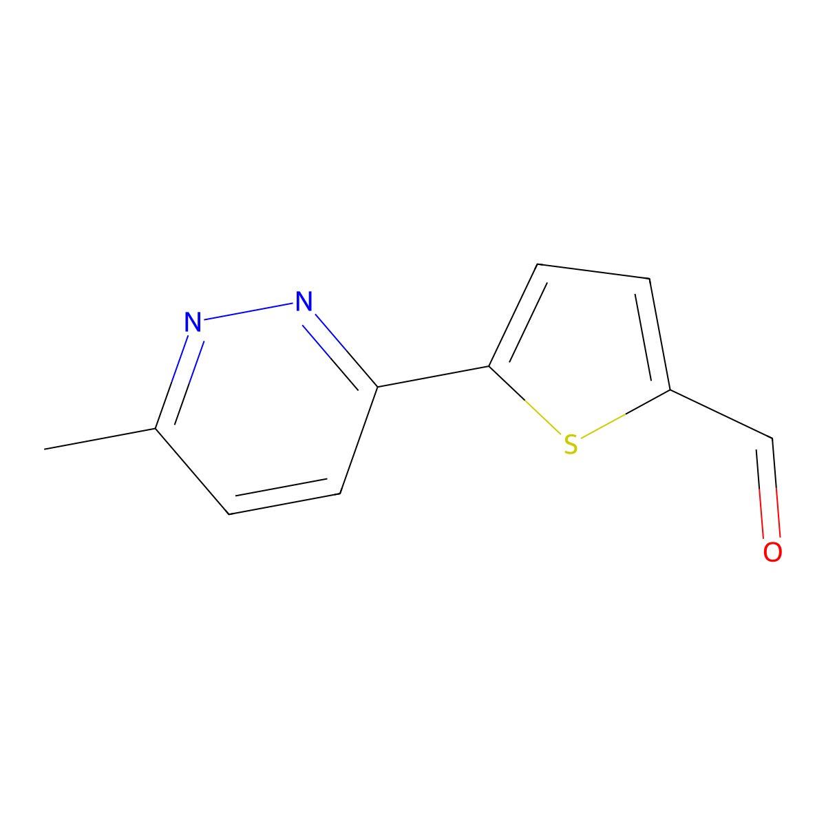 5-(6-Methylpyridazin-3-yl)thiophene-2-carbaldehyde molecular structure, CAS 1824359-16-1