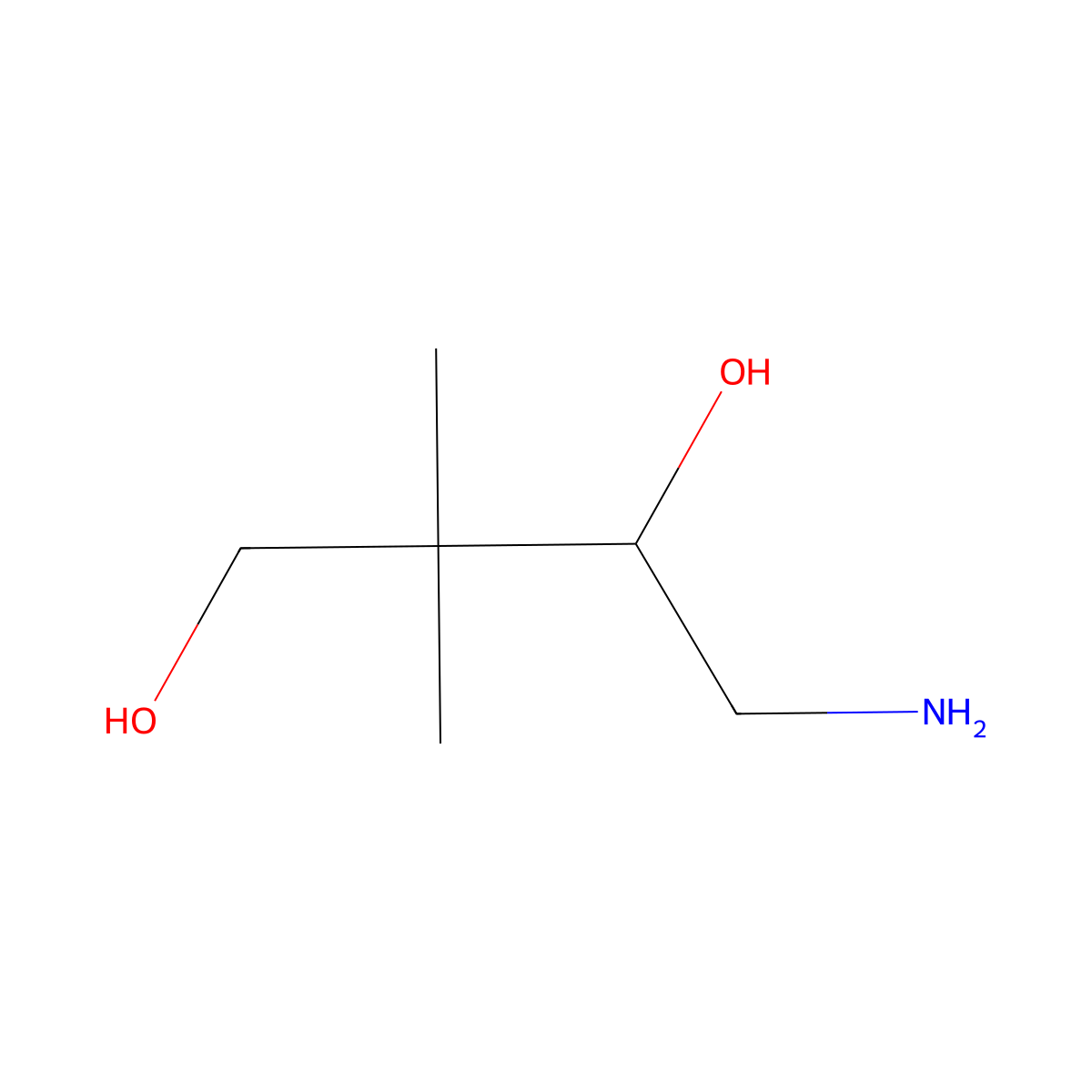 4-Amino-2,2-dimethylbutane-1,3-diol molecular structure, CAS 1824360-28-2