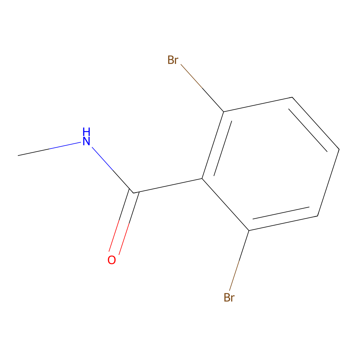 2,6-dibromo-N-methylbenzamide molecular structure, CAS 1824366-26-8