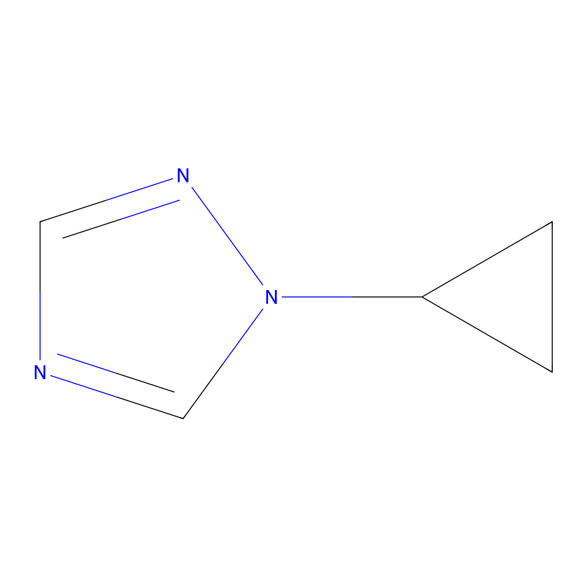 1-Cyclopropyl-1H-1,2,4-triazole molecular structure, CAS 1824367-32-9