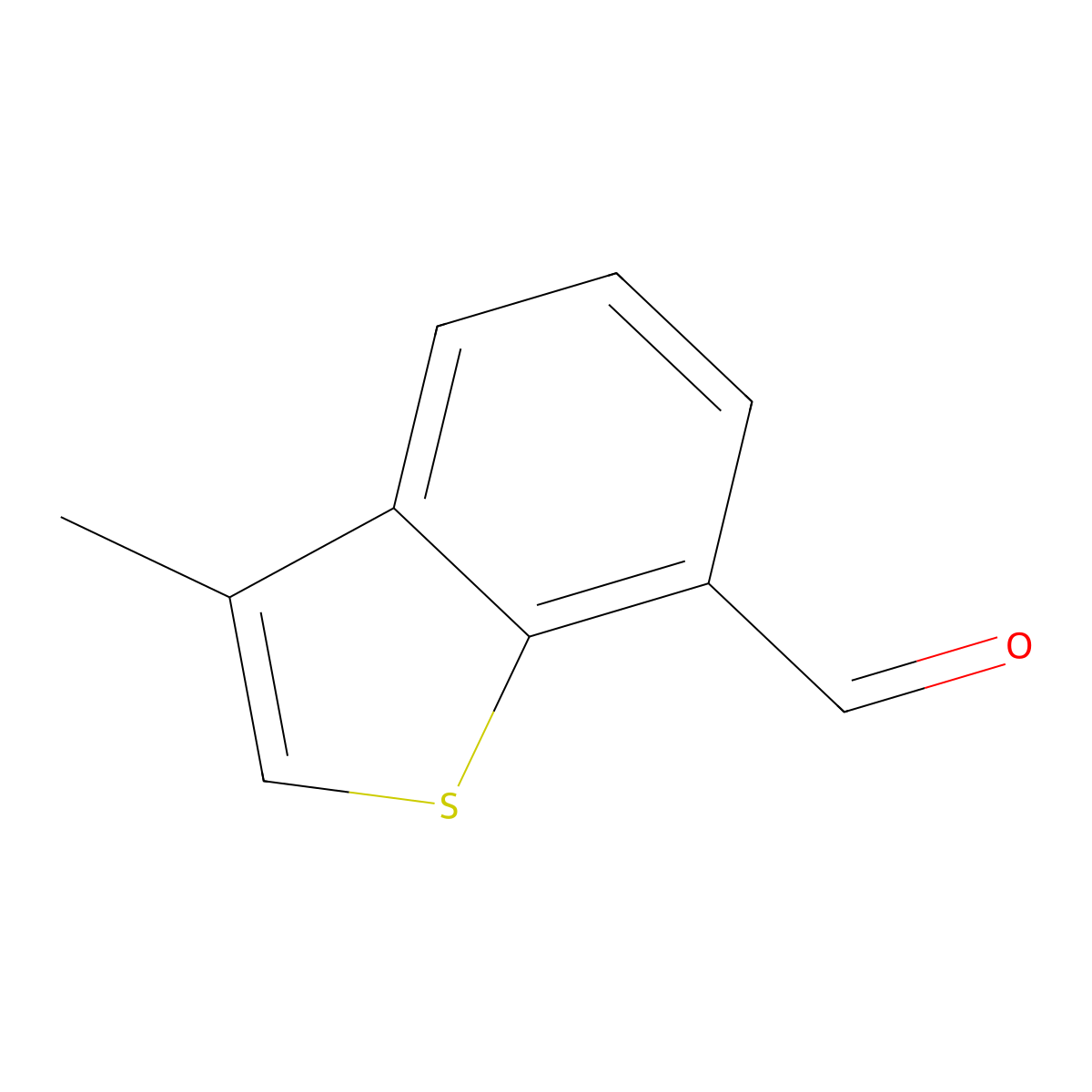 3-Methylbenzo[b]thiophene-7-carboxaldehyde molecular structure, CAS 1824369-47-2