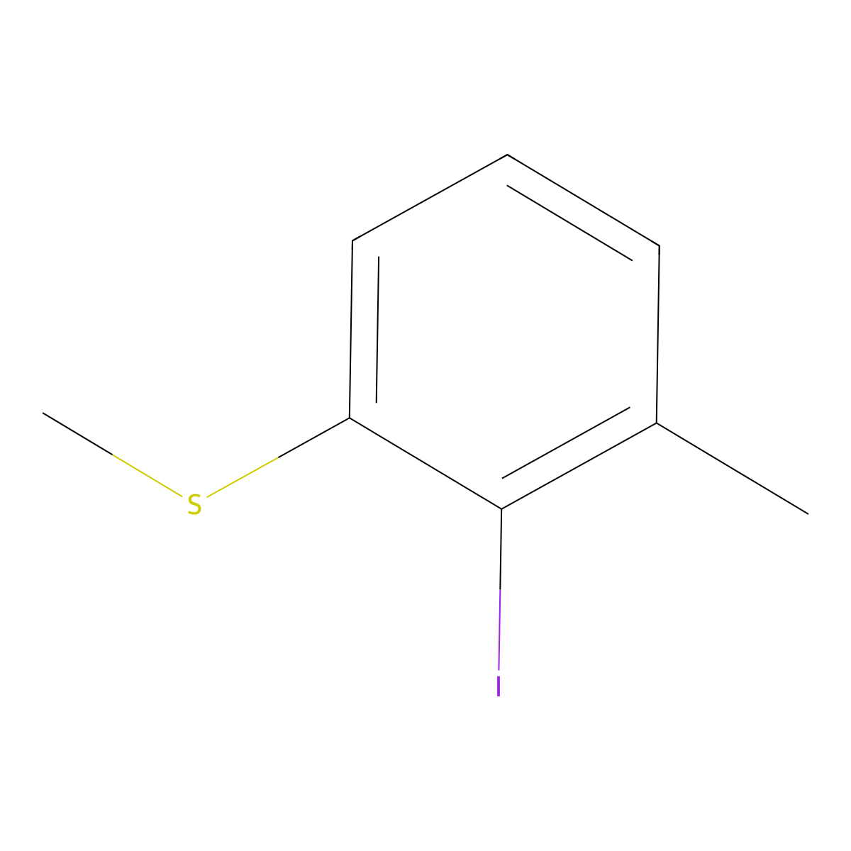 (2-Iodo-3-methylphenyl)(methyl)sulfane molecular structure, CAS 1824370-09-3