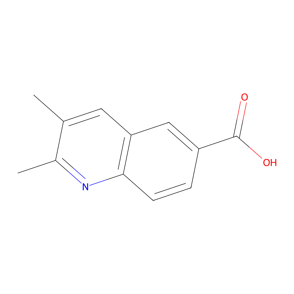 2,3-Dimethyl-quinoline-6-carboxylic acid molecular structure, CAS 1824373-45-6