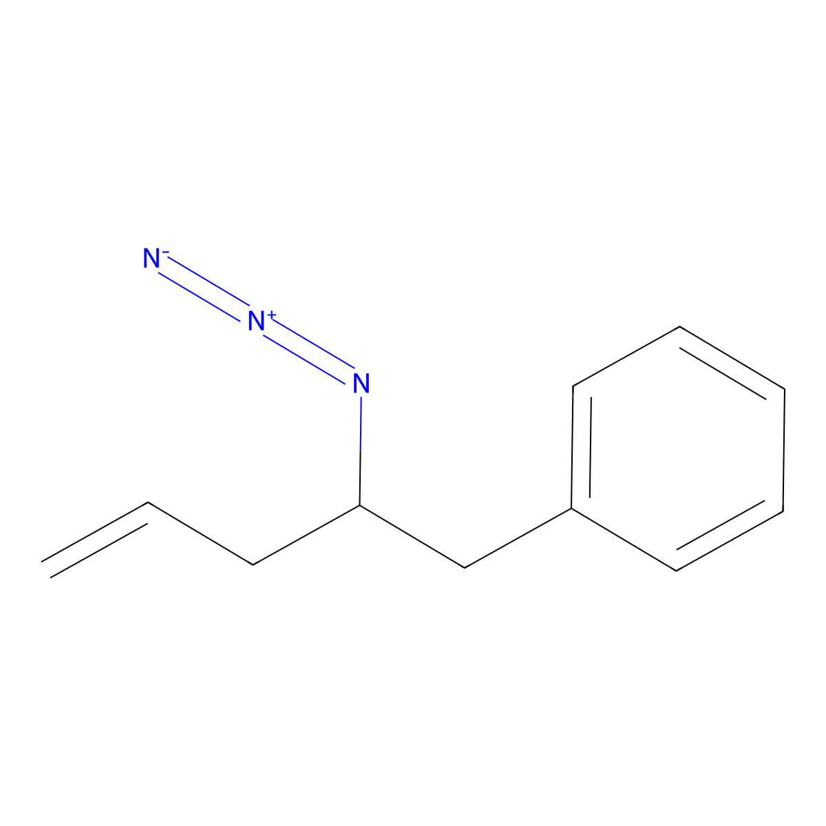 (2-Azidopent-4-en-1-yl)benzene molecular structure, CAS 1824377-66-3