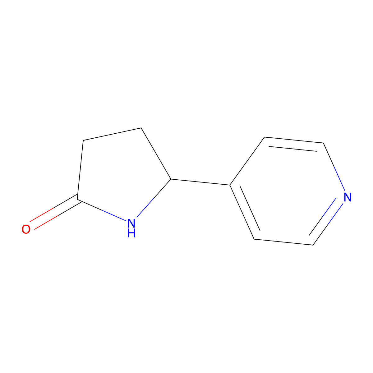 5-(Pyridin-4-yl)pyrrolidin-2-one molecular structure, CAS 1824383-45-0