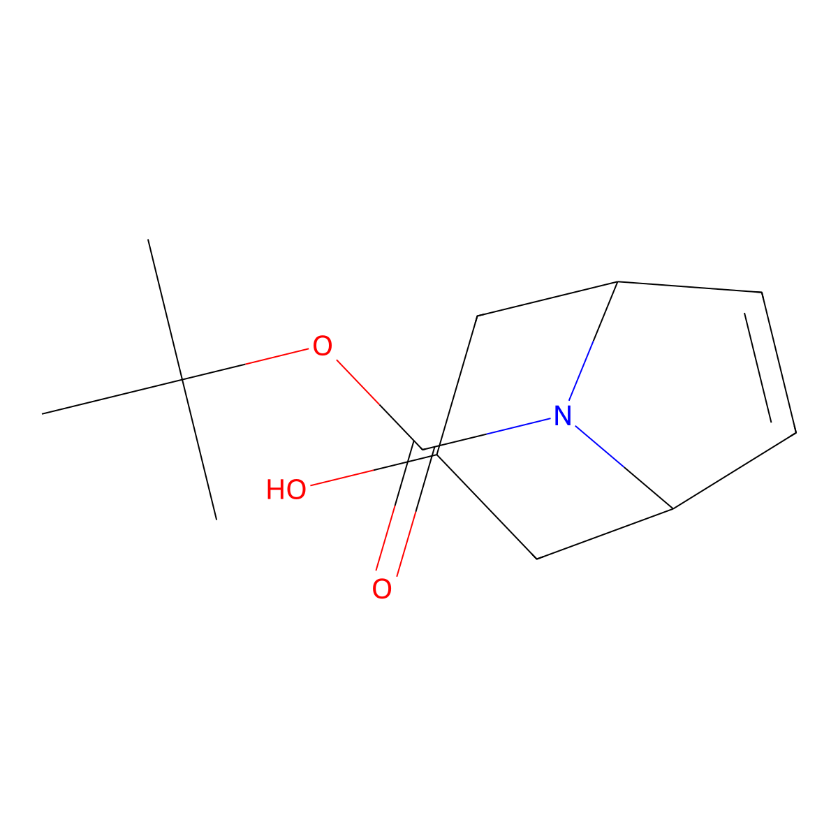 tert-Butyl 3-hydroxy-8-azabicyclo[3.2.1]oct-6-ene-8-carboxylate molecular structure, CAS 1824384-24-8