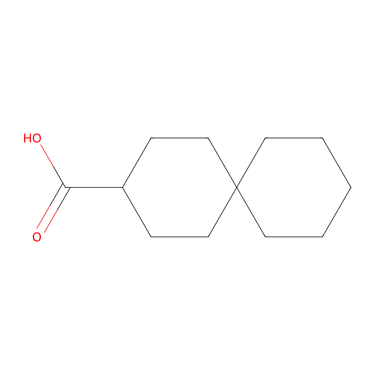 Spiro(5.5)undecane-3-carboxylic acid molecular structure, CAS 18244-47-8