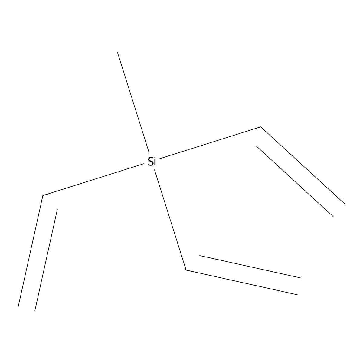 Silane, triethenylmethyl- molecular structure, CAS 18244-95-6