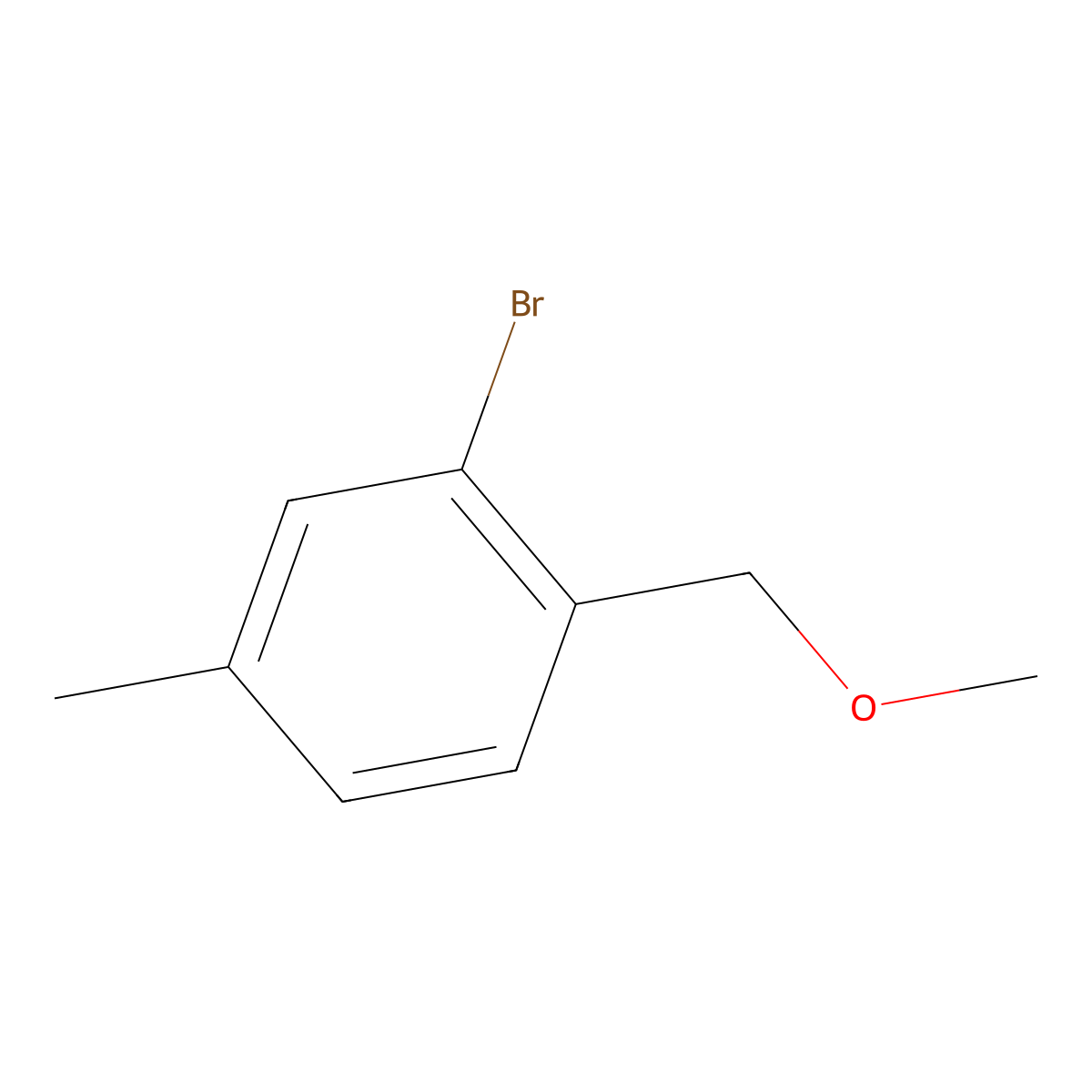 2-Bromo-1-(methoxymethyl)-4-methylbenzene molecular structure, CAS 1824417-66-4