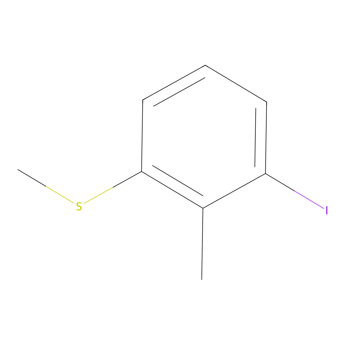 (3-Iodo-2-methylphenyl)(methyl)sulfane molecular structure, CAS 1824424-26-1