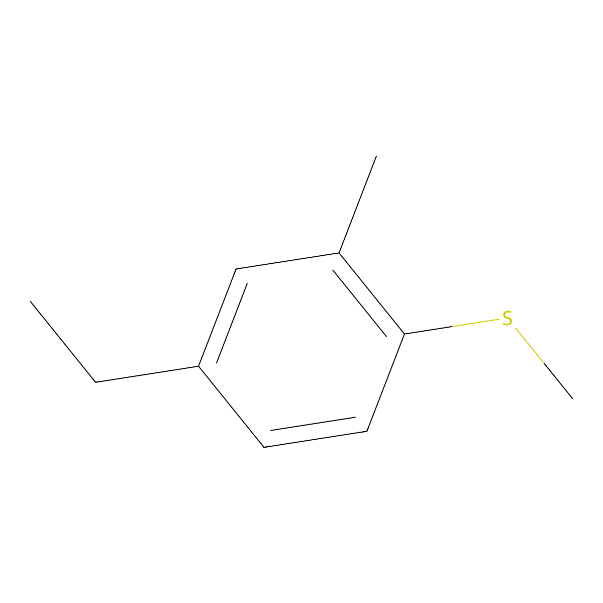 4-Ethyl-2-methyl-1-(methylthio)benZene molecular structure, CAS 1824425-10-6